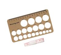 Breastfeeding Mother Nipple Measurement Scale with Flange Rulers Double Side Silicone Design for Pumps Fit Double Side Nipple Measurement Rulers