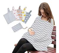 Breastfeeding Nursing Cover, Lightweight Breathable Cotton Privacy Feeding Cover, Nursing Apron for Breast-Feeding Moms Breastfeeding Feeding Cover
