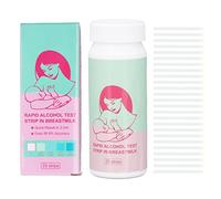 Breastmilk Alcohol Test Strips, 25pack Fast Accurate Detection Breast Milk Screening Tests Alcohol Dip Test, Test Range, Fast Accurate Detection. High Sensitivity Detection, Keep Breast Milk Safe
