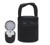 Breastmilk Cooler Bag - Insulated Portable Detachable Strap, Leakproof Thermal Storage | Compact Durable Bottle Carrier Fits 2 Large 8oz Bottles, Convenient Travel Nursing Bag For Modern Practical Use