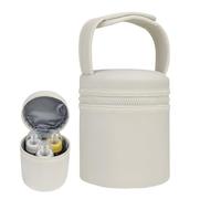 Breastmilk Cooler Bag - Leakproof Insulated Milk Chiller with Detachable Strap, Portable Thermal Storage Tote | Compact Durable Lightweight Bottle Carrier Fits Two Large 8oz Bottles, Convenient Nursin