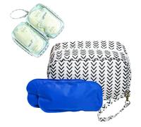 Breastmilk Cooler Bag with Ice Pack - Insulated Breast Milk Cooler Travel Bag - Small Breastmilk Storage Bag Cooler with Detachable Wrist Strap