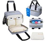 Breastmilk Cooler Bag with Ice Pack, Wearable Breast Pump Storage Bag, Insulated Bottle Travel Bags Compatible with Momcozy/Elvie/Willow, Fits Baby Bottles up to 9 Ounce with Shoulder Strap Mini