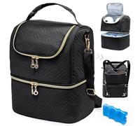 Breastmilk Storage Bag with Ice Pack for 6 Mam Bottles - Breast Pump Bag with Cooler Bag for 6 Baby Bottles Up to 9 Ounce - Breast Milk Pumping Bag, Bottle Cooler Bag for Daycare,Insulated Bottle Bag