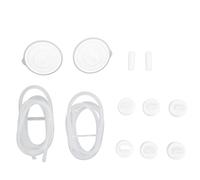 Breastpump Accessories Backflow Protector Silicone Tubes Connectors White Duckbill Valves Replacement Kit for Synergy Gold S2 S1 9 Plus M1 Pumps Premium Liquid Silicone
