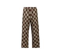 BREATH BLOCK CHECK textured trousers - Brown S-M-L-XL-XXL