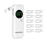 Breath Ketone Meter High-Accurate Ketone Breath Analyzer Portable Ketosis Breath Tester for Accurate Ketosis Tracking - Includes 10 Reusable Mouthpieces