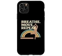 Breath Move Repeat Yoga Pose Rainbow Case for iPhone 11 Pro Max