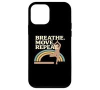 Breath Move Repeat Yoga Pose Rainbow Case for iPhone 12 mini