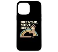 Breath Move Repeat Yoga Pose Rainbow Case for iPhone 13 Pro Max