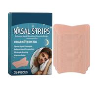 Breath Strips - 36X Nasal Sleep Aid | Ventilation Nose Strips, Comfortable Strip to Reduce Congestion from Colds, Easy Apply Sleepp Support Patches for Adults Anti Snore Relief for Night Sleep