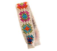 Breathable Acrylic Knit Headband Adjustable Magics Strap Design Unisex Vintage Hair Accessory for Sports Yoga Sensitive Scalp Adjustable Magics Strap Hairband