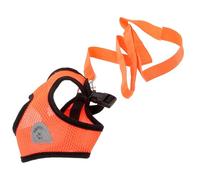Breathable Adjustable Dog Harness Vest for Small Pets | Polyester Build, Orange Finish, Custom Fit for 1.5-2.5kg, 2.5-4kg and 4-6kg Sizes