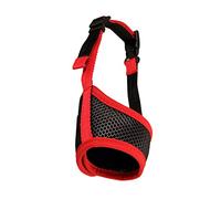 Breathable Adjustable Dog Muzzle,Dog Muzzle to Prevent Eating Things, Anti - Biting and Anti - Barking Mouth Cover with Hook and Loop (red)