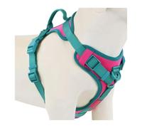 Breathable Adjustable Pet Harness Dog Vest Harness Dog Harness Soft Mesh Reflective Breathable Vest Harnesses Easy Walk Harness With Buckle For Small And Medium Dogs Comfortable Dog Vest Harness(CC Re