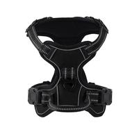 Breathable Adjustable Pet Harness Dog Vest Harness Dog Harness Soft Mesh Reflective Breathable Vest Harnesses Easy Walk Harness With Buckle For Small And Medium Dogs Comfortable Dog Vest Harness(Black