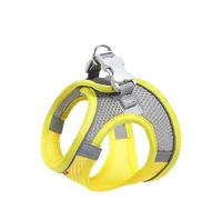 Breathable Adjustable Pet Harness Dog Vest Harness Dog Harness Soft Mesh Reflective Breathable Vest Harnesses Easy Walk Harness With Buckle For Small And Medium Dogs Comfortable Dog Vest Harness(Yello