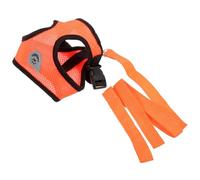 Breathable Adjustable Pet Vest Harness for Puppies and Small Dogs | Orange Polyester, Custom Fit Chest Strap Design, Weather Use, Suitable for 1.5-2.5kg 2.5-4kg 4-6kg