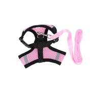 Breathable Adjustable Pet Vest Harness for Puppies and Small Dogs | Polyester Mesh, Sliding Straps, Pink Finish, Weather Use for 1.5-2.5kg and 2.5-4kg Pets