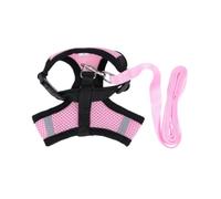Breathable Adjustable Pet Vest Harness for Small Pets | Polyester Build, Pink Finish, All-weather Use, Sliding Straps, 1.5-2.5kg 2.5-4kg 4-6kg