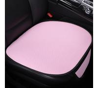 Breathable&Anti-Slip Cotton Car Seat Covers, Ice Silk Car Seat Covers, Air Flow Mesh Ventilated Car Seat Cushion cooled seats, Universal Comfort Auto Seat Protector Mat (Pink, Front Seat x 2Pcs)