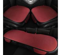 Breathable & Anti-Slip Viscose Filament Car Seat Covers, Breathable Non-Slip Refreshing Car Seat Pad, Ice Silk Non-Slip, Wear-resistant Cotton for Trucks, Sedan and SUV (red)