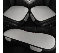 Breathable & Anti-Slip Viscose Filament Car Seat Covers, Breathable Non-Slip Refreshing Car Seat Pad, Ice Silk Non-Slip, Wear-resistant Cotton for Trucks, Sedan and SUV (gray)