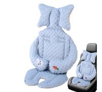 Breathable Baby Seat Cushion, Washable Car Seat Cushion for Baby, Soft Stroller Padding, Soft Bean Down Stroller Insert 33.07 x 16.14 Inches for Babies Boys and Girls (Gray, Pink)