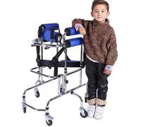 Breathable Back rt | Home/School Rehabilitation Equipment Portable & Pediatric Walking e with Seat - 6-Wheel Anti-Tip System