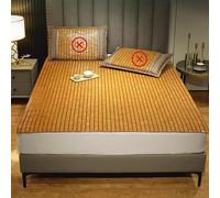 Breathable Bamboo Mattress Topper Isomattress for Twin/Double Bed & Sofa Soft Mahjong Design Perfect for Floor & Chair Use (120 x 190 cm)