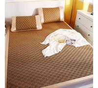 Breathable Bamboo Summer Mattress Double Sided Foldable Cool Rattan Pad for Twin Full Queen Beds Perfect for Hot Weather (Color K)