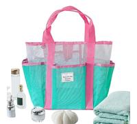 Breathable Beach | Large Foldable Mesh Beach Luggage for Women Travel Outdoor Activities Cruise Picnic Camping Hiking Lake Gym Sports, Pink Carry Handle, Consulte la descripción