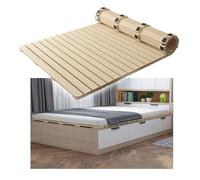 Breathable Bed Plate Solid Wood Futon Frame FoldingHeavy Duty Queen Size Under Mattress Support - Foldable Wood Slats, Moisture Resistant Bed Panels for Couch/Platform/Spring ，（Wxl(53x78.7in