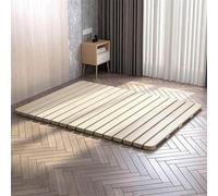Breathable Bed Plate Solid Wood Futon Frame FoldingJapanese Floor Futon Mattress 74.8in Fold Rollable Hard Bed Board Solid Wood Futon Frame Waist Protector Board Suitable Wood Roll-Type Sla