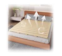 Breathable Bed Plate Solid Wood Futon Frame FoldingJapanese Platform Bed Frame Wooden Slatted Pallet Floor Bed, Space-Saving Foldable Design,(WxL :39.4x74.8in/100x190cm)