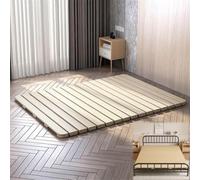 Breathable Bed Plate Solid Wood Futon Frame FoldingJapanese Style Bed Frame Bed Plate Board Twin Foldable Bedboard Floor Futon Mattress Heavy Duty Breathable Solid Wood Mattress Support Boa