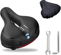 Breathable Bicycle Saddle,Memory Foam Padded Soft Bike Cushion, with double shock-absorbing rubber balls