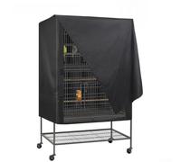 breathable bird cage cover with waterproof and dustproof 210D Oxford cloth, designed to protect pet birds and maintain a clean cage environment (97x61x122cm)