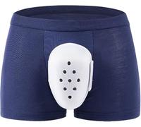 Breathable Boxer Shorts for Boys Post Circumcision Recovery, Soft Cotton Circumcision Underwear, Surgery Recovery Pants(Blue,XL-XLarge)