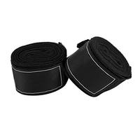 Breathable Boxing Bandage Hand Wraps Elastic Support for Muay Thai and Sanda Fighting 2.5m Long Elastic Cloth 2 Pieces Red Blue Black (Black)