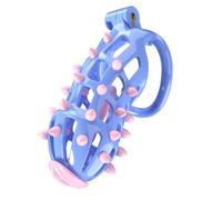 Breathable cage for Fitness and Bodybuilding (Curved Ring), Pink Silicone pegs Removable, Suitable for Male Beginners and Experienced (UKA143) (A5L)