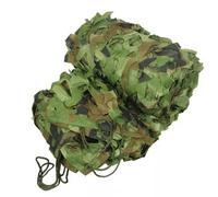 Breathable Camo Netting 8x8m UV Resistant Woodland Camouflage Cover for Tactical Gear Jungle Wildlife Watching Outdoor Hunting & Military Use