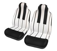 Breathable Cars Front Seat Covers 3D Piano Keyboard Car Accessories Easy Fit Cars Seats Protector For Lorry, Truck, Sedans, 52X138Cm
