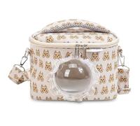 Breathable Cat Carrier, Portable Pet Carrier with Shoulder Strap, Soft Sided Cat Bag for Travel & Outdoor Excursions