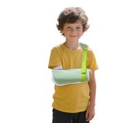 Breathable Children’s Arm Sling - Support Stabiliser for Wrist/Elbow/Shoulder Injuries,Fits both left and right hands seamlessly (Green, L)