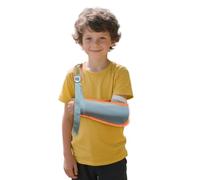 Breathable Children’s Arm Sling - Support Stabiliser for Wrist/Elbow/Shoulder Injuries,Fits both left and right hands seamlessly (Gray, L)