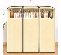 Breathable Clothes Rail Cover, Zippered Garment Protector for Coat Racks, Keeps Clothes Dust-Free, Eco-Friendly Fabric