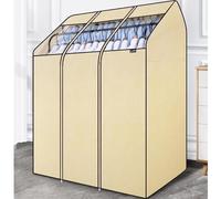 Breathable Clothes Rail Cover, Zippered Garment Protector for Coat Racks, Keeps Clothes Dust-Free, Eco-Friendly Fabric