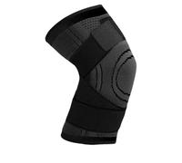 Breathable Compression Knee Sleeves for Sports Stability All-Day Activity Support Gym Yoga Cycling Comfort Stretchable Fitness Gear Unisex Performance Enhancer(Black,L 4pcs)