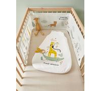 Breathable Cot Bumper, Wildlife white